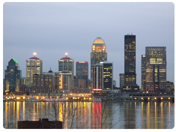 Louisville Skyline - From Jeffersonville Indiana